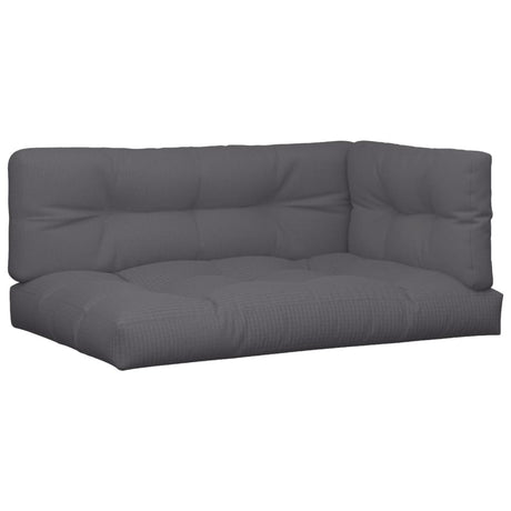 Vidaxl palletkussens 5 st stof antracietkleurig
