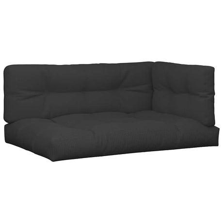 Vidaxl palletkussens 5 st stof zwart