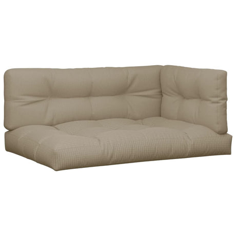 Vidaxl palletkussens 5 st stof taupe