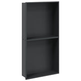 Vidaxl douchenis 32x62x9 cm roestvrijstaal matzwart
