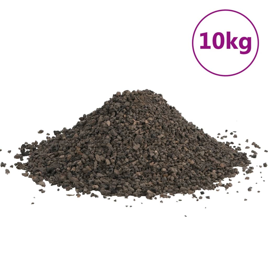 Vidaxl basaltgrind 10 kg 3-5 mm zwart