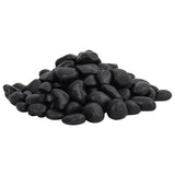 Vidaxl kiezelstenen gepolijst 2-5 cm 25 kg zwart