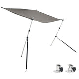 Vidaxl schaduwdoekset t-top 174x205x(115-194) cm antracietkleurig