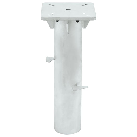 Vidaxl parasolvoet voor in de grond 16x16x39,5 cm staal zilverkleurig
