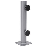 Vidaxl parasolvoet voor ø32 34 38 mm stok staal zilverkleurig