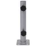 Vidaxl parasolvoet voor ø32 34 38 mm stok staal zilverkleurig