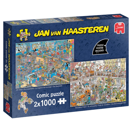 Jumbo puzzel 2x1000 st. jvh de bouwmarkt de verbouwing