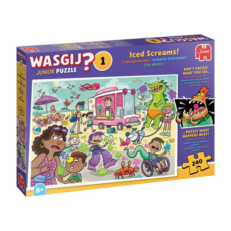 Jumbo wasgij junior - ijskoude kreten! - 240 stukjes - legpuzzel voor kinderen