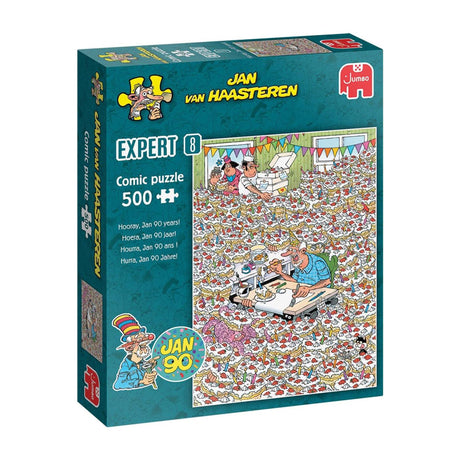 Jumbo jan van haasteren puzzel expert 8 hoera jan 90 jaar! 500 stukjes