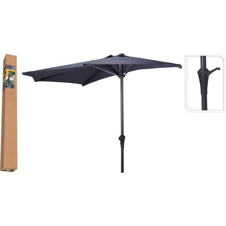 Ambiance parasol 270 cm zwart