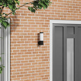 Vidaxl buiten wandlamp zwart 12 x 8,5 x 27 cm