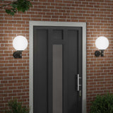 Vidaxl buiten wandlamp 2 pcs zwart 28 x 25 x 38 cm