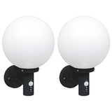 Vidaxl buiten wandlamp 2 pcs zwart 28 x 25 x 38 cm