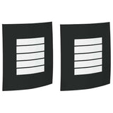 Vidaxl buiten wandlamp 2 pcs zwart 23.5 x 9 x 26 cm