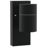 Vidaxl buiten wandlamp zwart 6,5 x 10,5 x 16 cm rvs en glas