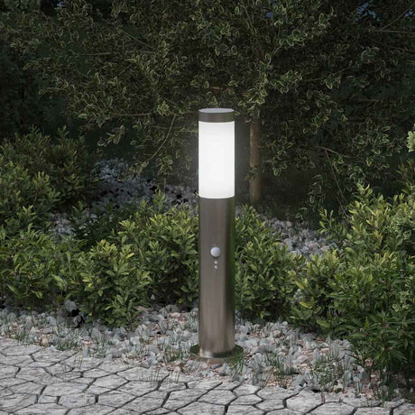 Vidaxl bolderverlichting met sensor 50 cm rvs ip44