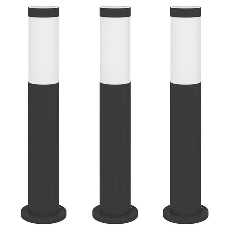 Vidaxl bolderverlichting 3 stuks 50 cm rvs ip44
