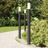 Vidaxl bolderverlichting 3 stuks 110 cm rvs ip44