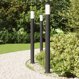 Vidaxl bolderverlichting met sensor 3 stuks 110 cm rvs ip44