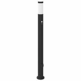 Vidaxl bolderarmatuur met sensor en stopcontact 110 cm roestvrij staal ip44
