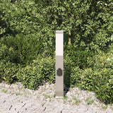Vidaxl bolderarmatuur met stopcontact 50 cm rvs ip44