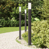 Vidaxl bolderverlichting 3 stuks 110 cm zwart ip44