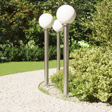 Vidaxl bolderverlichting 3 stuks 120 cm rvs ip44