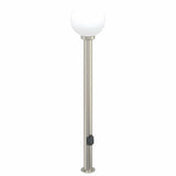 Vidaxl bolderarmatuur met stopcontact 120 cm rvs ip44