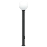 Vidaxl bolderarmatuur met sensor en stopcontact 120 cm zwart ip44