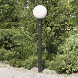 Vidaxl bolderarmatuur met sensor en stopcontact 120 cm zwart ip44
