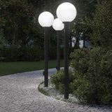 Vidaxl bolderverlichting met sensor en stopcontact 3 stuks 120 cm zwart ip44