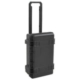 Vidaxl flightcase draagbaar 55x35x22,5 cm pp zwart