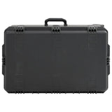 Vidaxl flightcase draagbaar 79,5x51,5x30,5 cm pp zwart