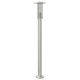 Vidaxl vloerlamp voor buiten 100 cm roestvrijstaal zilverkleurig