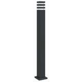Vidaxl buitenvloerlamp 110 cm aluminium zwart