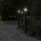 Vidaxl vloerlamp voor buiten met stopcontact 110 cm aluminium zwart