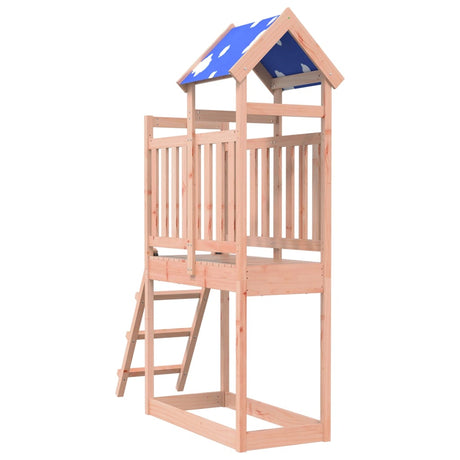 VidaXL Speeltoren met ladder 110,5x52,5x215 cm massief douglashout