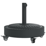 Vidaxl parasolvoet met wielen voor stok van ø38 48 mm 27 kg rond