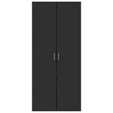 VidaXL Schoenenkast 80x39x178 cm spaanplaat zwart