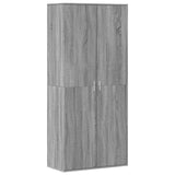 VidaXL Schoenenkast 80x39x178 cm bewerkt hout grijs sonoma eikenkleur