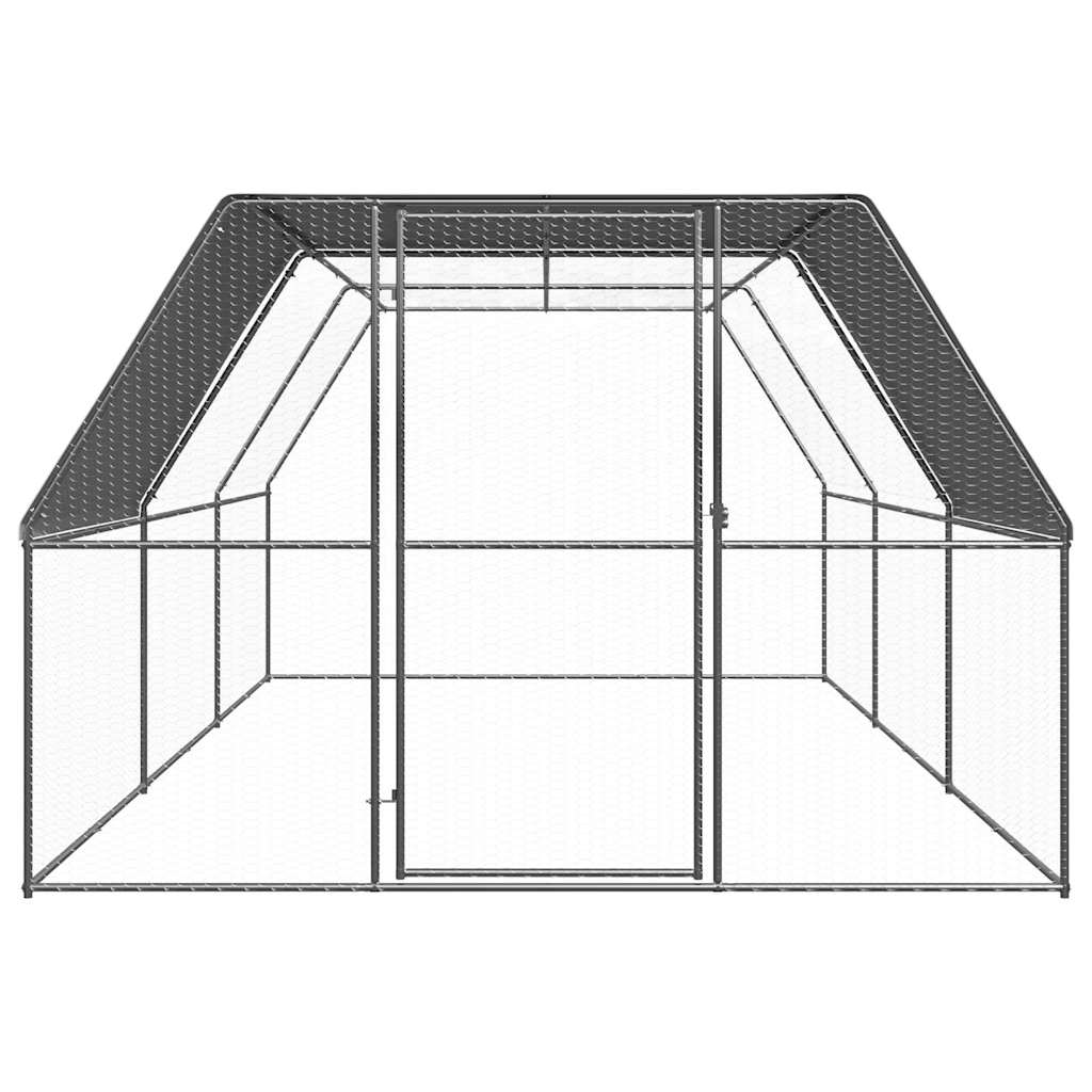 VidaXL Kippenhok 3x6x2 m gegalvaniseerd staal