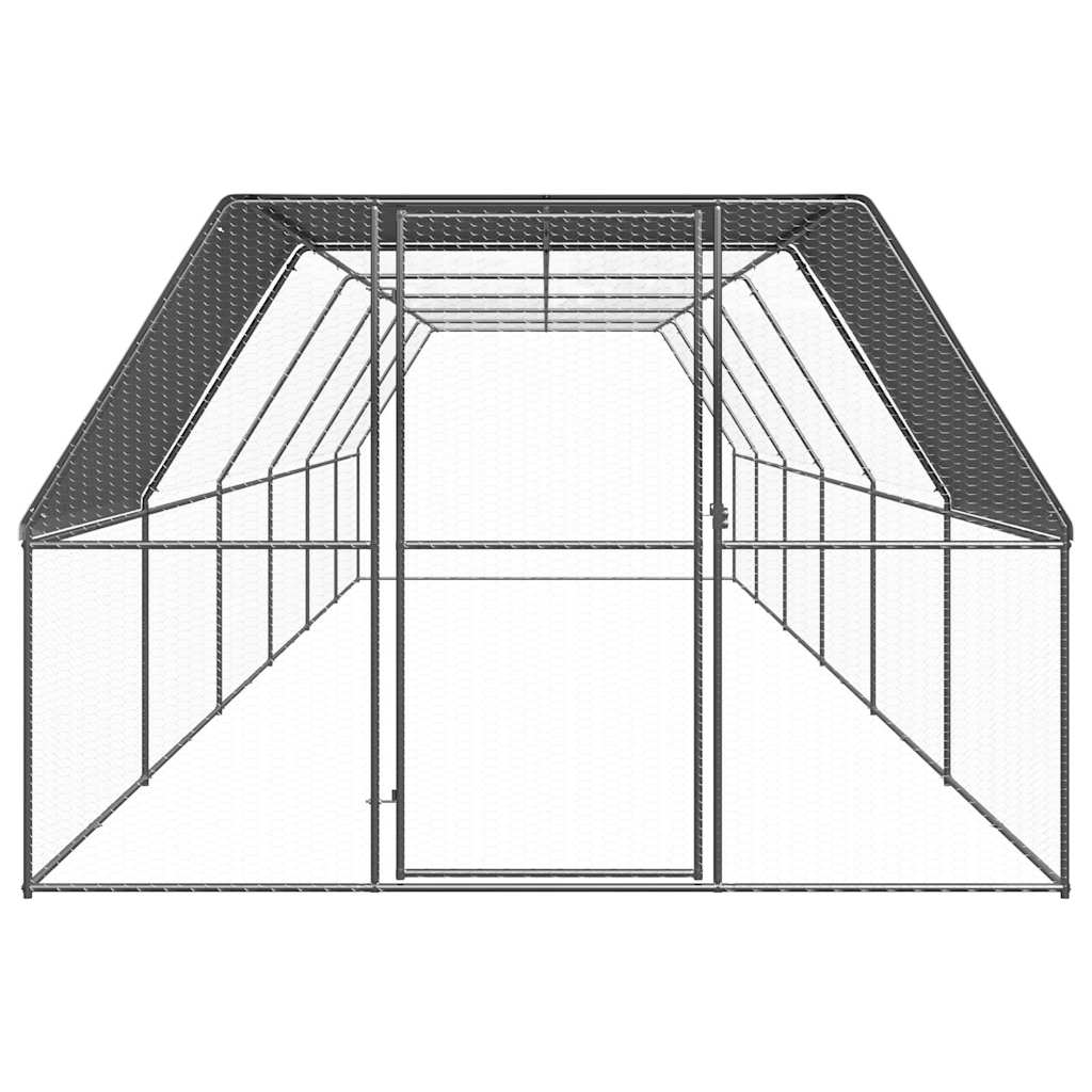 VidaXL Kippenhok 3x12x2 m gegalvaniseerd staal