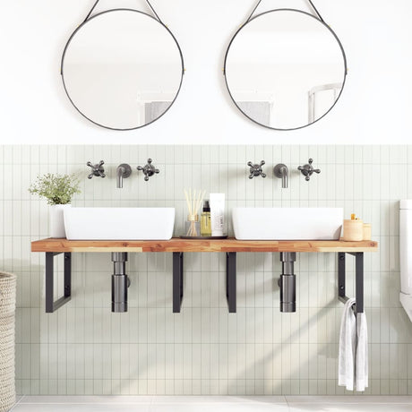 Vidaxl wastafelblad met olieafwerking 140x60x4 cm massief acaciahout
