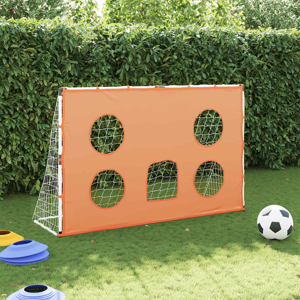 VidaXL Kindervoetbaldoel met doelmat en bal 182x62x118 cm