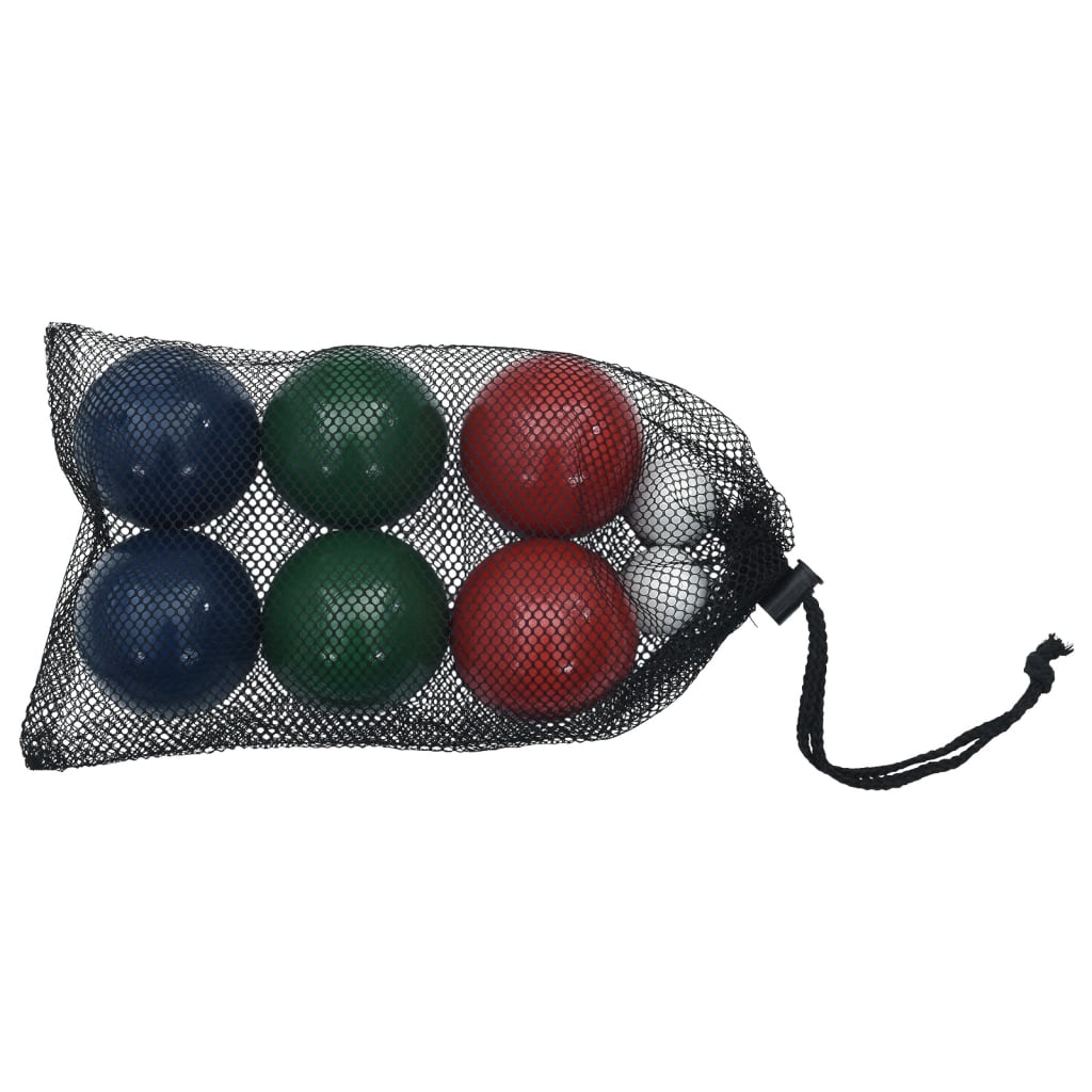 VidaXL 8-delige Jeu de boules ballenset en draagtas massief grenenhout