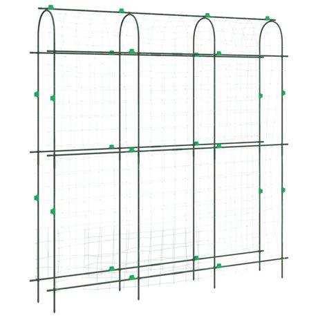 Vidaxl plantenklimrek u-vorm 181x31x182,5 cm staal