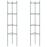 Vidaxl tomatenkooi 2 st 154 cm staal en polypropeen