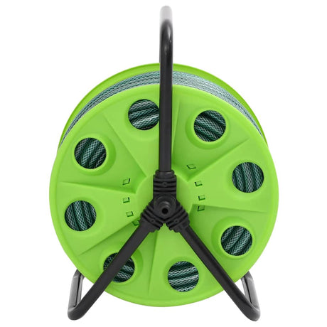 Vidaxl slanghaspel met slangkoppelset 0,5 50 m vrijstaand pvc groen