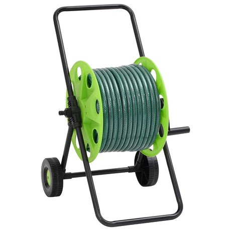 Vidaxl slanghaspelkar en slangkoppelset 0,5 vrijstaand 50 m pvc groen