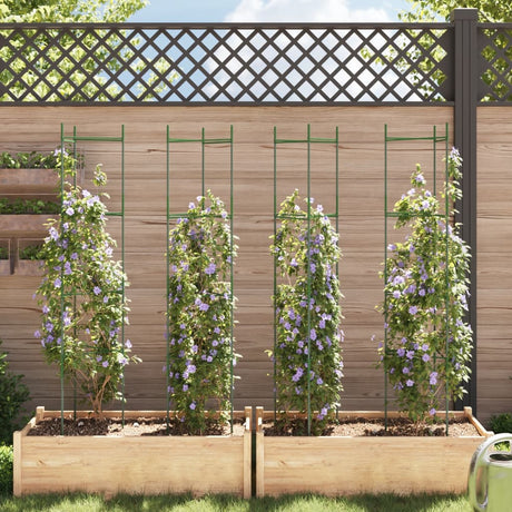 Vidaxl tomatenkooien 4 st 154 cm staal en polypropeen